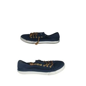 Sperry Seacoast Sneakers 6M Navy Blue Canvas Nautical Boat Shoes YG57009